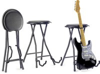 Stagg GIST-300 - składany stołek z wbudowanym statywem gitarowym