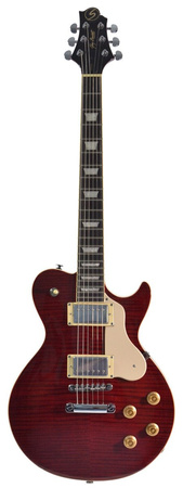 Samick Avion AV-3 Transparent Red - gitara elektryczna z dwoma humbuckerami