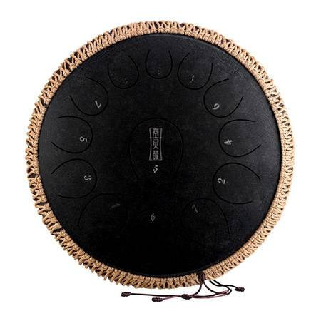 Round tongue drum 14" 13 ton Hluru TY13-14-InkBlack