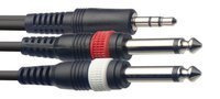 Stagg SYC2/MPSB2P E - kabel Y mini jack - 2 jack, 2 m