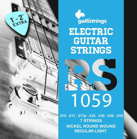 Galli RS1059 7-strings Regular Light - struny do gitary elektrycznej