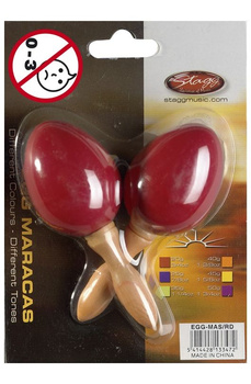 Stagg EGG MA S/RD - marakasy plastikowe czerwone