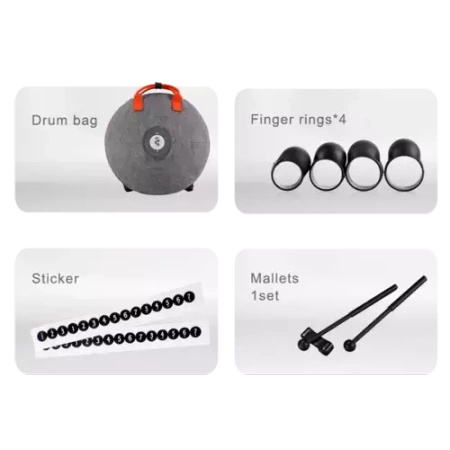 Tongue drum Hluru TAH9-14-InkBlack  9 ton 14"