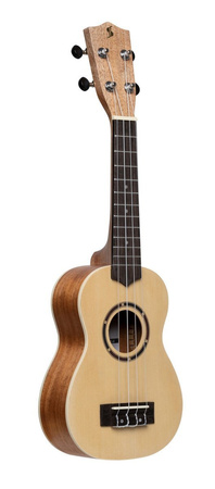 Stagg US-30 SPRUCE - ukulele sopranowe ze świerkową płytą i pokrowcem