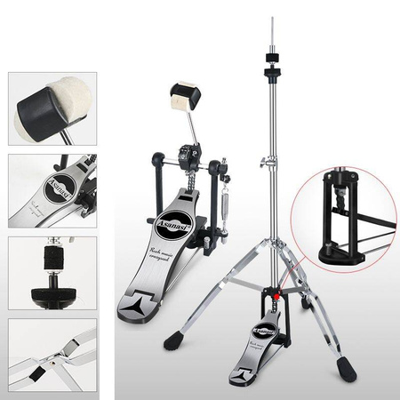 Zestaw perkusyjny Asanasi BF301-Black