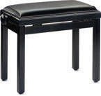 Stagg PB39 BKP SBK - dębowa ława pianinowa, czarny połysk, regulacja 49-57 cm