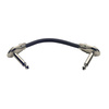 Stagg SPC010L FL - kabel patch mono jack 6,35 mm, dwa płaskie wtyki kątowe, 10 cm