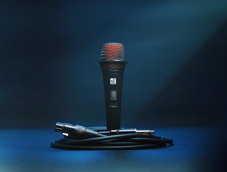 sE V2 Switch QTR - Mikrofon dynamiczny, kabel XLR-TS 5m