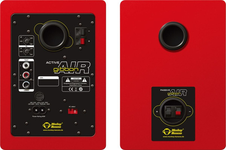Monkey Banana Gibbon AIR Red - monitory 4" z Bluetooth, czerwone, para