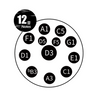 TUGA 12 Note 432Hz D-moll Silver - Handpan