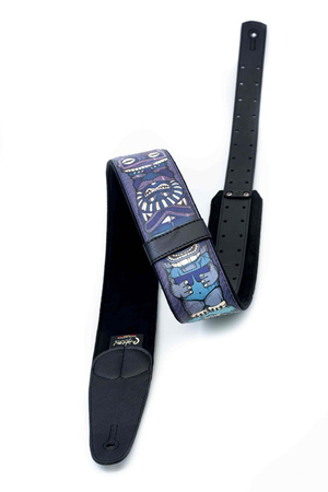 RightOn Straps Mojo Tiki Blue - Pasek do Gitary