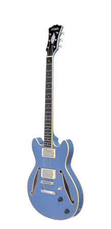 D'Angelico Excel Mini DC Tour Slate Blue - gitara elektryczna