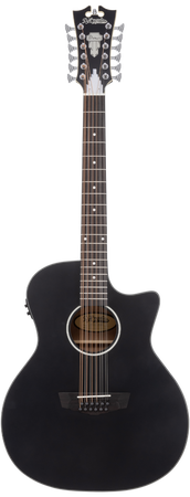 D'angelico Premier Fulton 12 LS Matte Black - gitara elektroakustyczna 12-strunowa