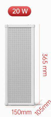 Głośnik 100V NSP NQ-320 20W, 2x4" biały, szer.150mm, wys.365mm