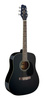 Stagg SA20D BLK - czarna gitara akustyczna dreadnought, korpus z lipy