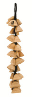 Sound effects Wooden pod rattle on string