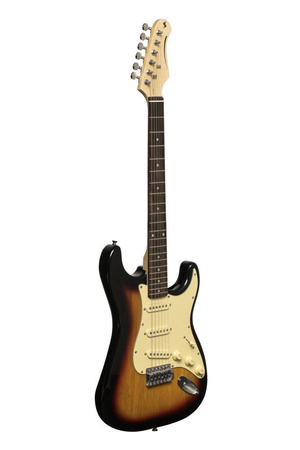 Stagg SES-30 SNB - gitara elektryczna SSS, paulownia, 21 progów, sunburst