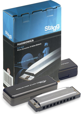 Stagg BJH-B20 E - harmonijka bluesowa E-dur, 10 kanałów
