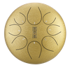 Round tongue drum 12" 8 ton Hluru TY8-12-Gold