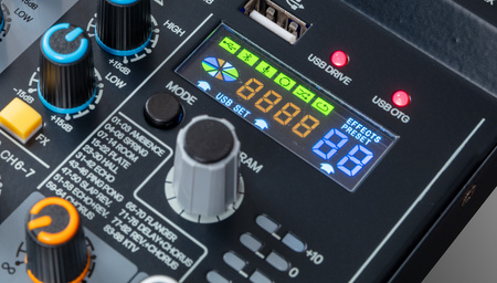 Soundsation MIOMIX 4LS - 4-kanałowy mikser z efektami, Bluetooth, OTG i interfejsem audio