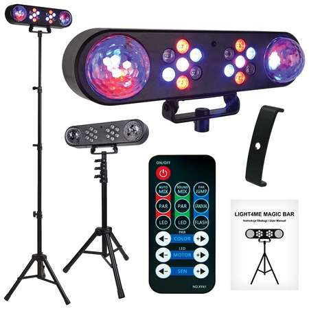 LIGHT4ME MAGIC BAR efekt disco kula LED PAR + stat