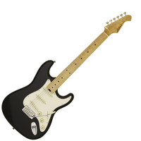 ARIA STG-57 BK – Elektryczna gitara typu Strat, klonowy gryf, czarny lakier