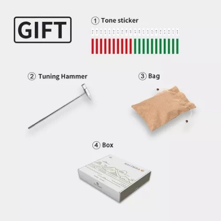 Mała kalimba Hluru KM8-Maple