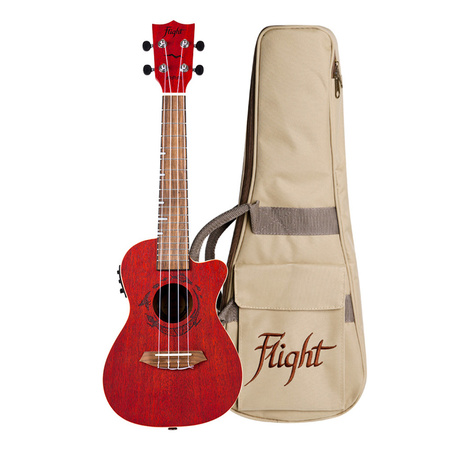 UKULELE KONCERTOWE FLIGHT DUC380 CEQ CORAL