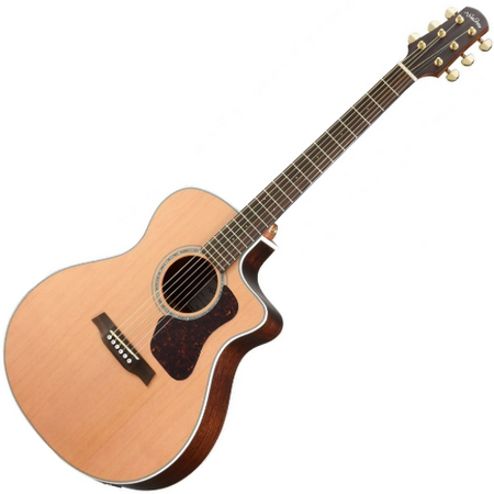 WALDEN WAN550EW elektroklasyczna gitara cutaway, top świerk, OR