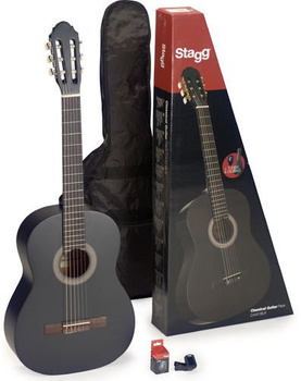 Stagg C440M BLK PACK - gitara klasyczna, zestaw