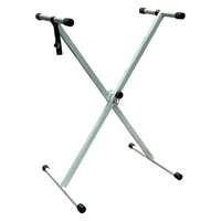 NEXON KSK-100 WHITE – składany statyw X do keyboardu, regulowany, lekki (biały)