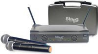 Stagg SUW 50 MM FH EU - system bezprzewodowy UHF, 2 mikrofony ręczne