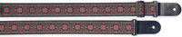 Stagg SWO-FLO RED - nylonowy pasek gitarowy z kwiatowym wzorem, czerwony