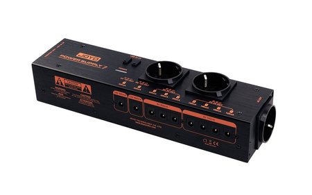 Joyo JP-07 - zasilacz pedalboardu z 9 izolowanymi wyjściami DC, USB i gniazdami AC