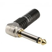 HICON HI-J63MA14 - wtyk jack 6,3 mm NOISEFREE męski, 2-pin - kątowy 90°