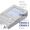 EFNOTE 3A Standard Set - perkusja elektroniczna