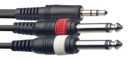 Stagg SYC2/MPSB2P E - kabel Y mini jack - 2 jack, 2 m