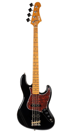 Jet JJB-300 BK – Elektryczna gitara basowa, 4-strunowa, czarna, szyjka klonowa