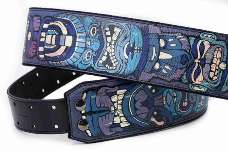 RightOn Straps Mojo Tiki Blue - Pasek do Gitary