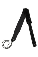 Pasek do ukulele FLIGHT S42 Black Suede — wygodny pas na ramię, regulowany, miękkie wykończenie, czarny zamsz
