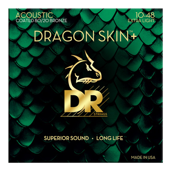 STRUNY POWLEKANE DO GIT AK. - DR DA8 10-48 DRAGON SKIN+ 80/20 BRONZE