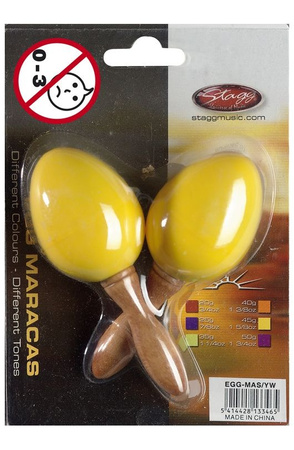 Stagg EGG-MA S/YW - marakasy, para