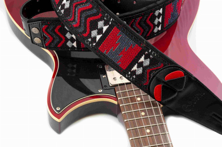 RightOn Straps Mojo Azteca Black - Pasek do Gitary