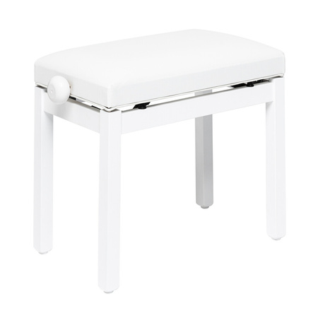 Stagg PB36 WHM SWH - regulowana ława do pianina, biała, winyl