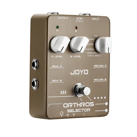 Joyo JF-24 Orthros Selector - przełącznik i mikser dwóch pętli efektów z 6 trybami pracy