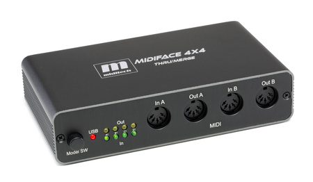 MIDITECH MIDIFACE 4x4 Thru/ Merge - Interfejs MIDI/USB