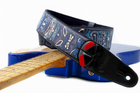 RightOn Straps Mojo Tiki Blue - Pasek do Gitary