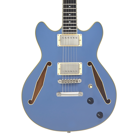 D'Angelico Excel Mini DC Tour Slate Blue - gitara elektryczna