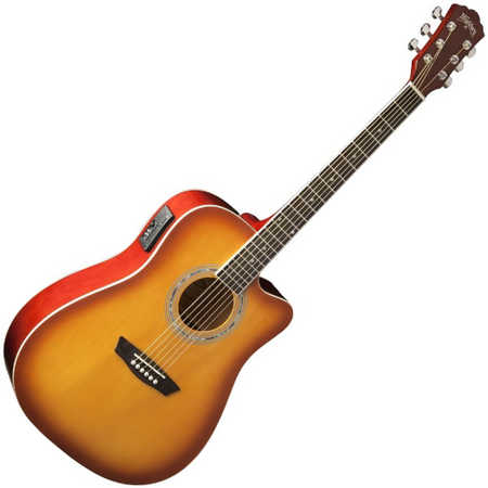 WASHBURN WA 90 CE (TS) 6-strunowa gitara elektroakustyczna Dreadnought Cutaway 4/4