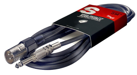 Stagg SAC1PXM DL - kabel audio, 1 m, czarny
